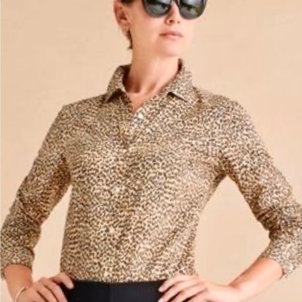 J.McLaughlin Animal Print Lois Top. NWOT.